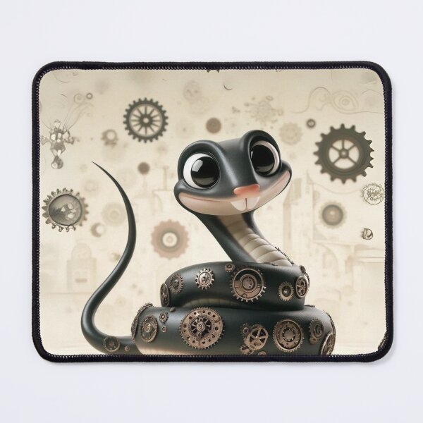 Item preview, Steampunk Black Rat Snake designed and sold by Sillytoe.