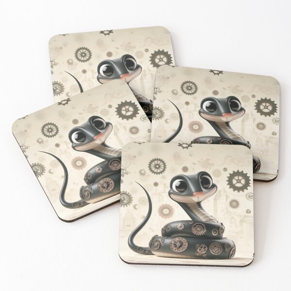 Item preview, Steampunk Black Rat Snake designed and sold by Sillytoe.