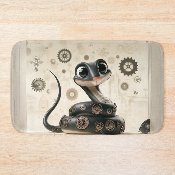 Item preview, Steampunk Black Rat Snake designed and sold by Sillytoe.