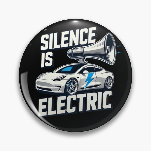 Item preview, Electric Car Art: Silence is Electric  designed and sold by SLSGraphix.