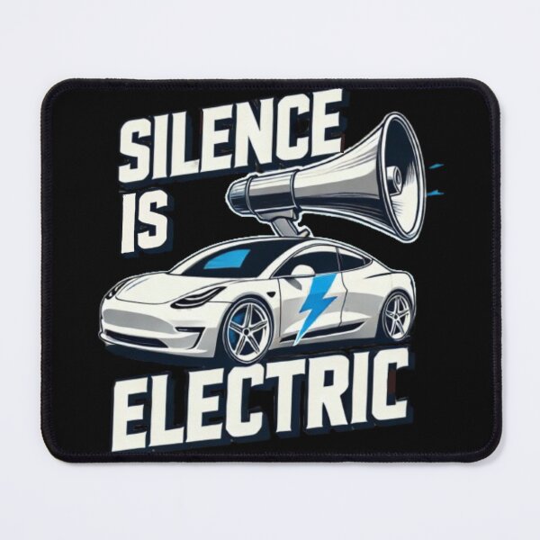 Item preview, Electric Car Art: Silence is Electric  designed and sold by SLSGraphix.