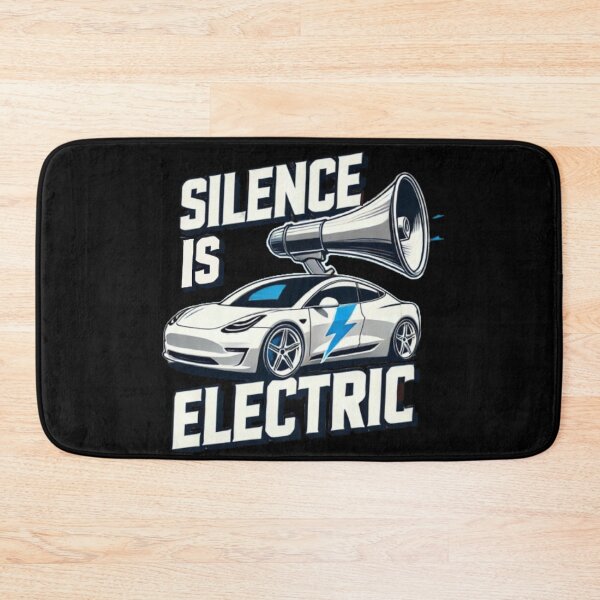 Item preview, Electric Car Art: Silence is Electric  designed and sold by SLSGraphix.