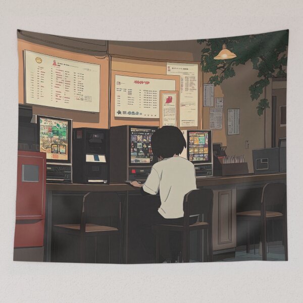 Item preview, Gaming cafe | Anime style designed and sold by ComicsFactory.