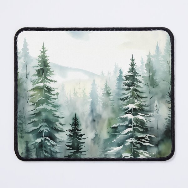Item preview, Pintura de acuarela Aliento de invierno n.° 5 designed and sold by NatureSight.