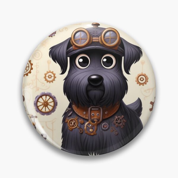 Item preview, Steampunk Black Russian Terrier Dog designed and sold by Sillytoe.