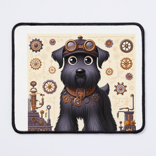 Item preview, Steampunk Black Russian Terrier Dog designed and sold by Sillytoe.