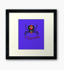 THE DASTARDLY SPIDER-FIEND Framed Print