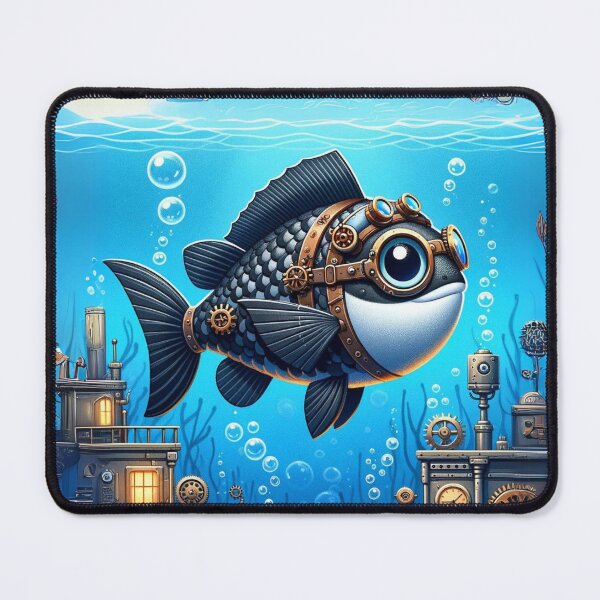Item preview, Steampunk Black Sea Bass designed and sold by Sillytoe.