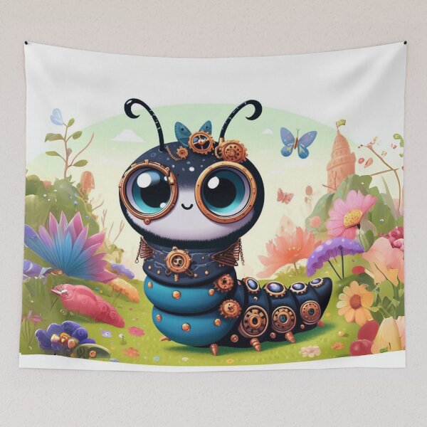 Item preview, Steampunk Black Swallowtail Caterpillar designed and sold by Sillytoe.