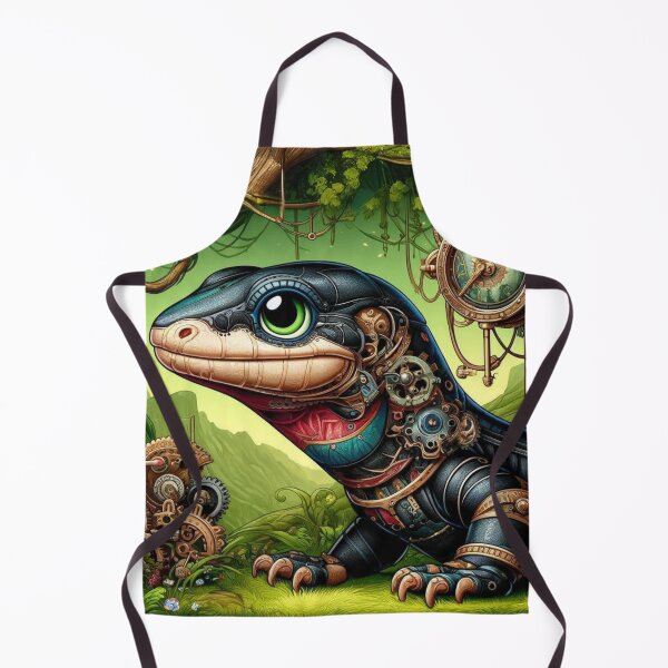 Item preview, Steampunk Black Throat Monitor Lizard designed and sold by Sillytoe.