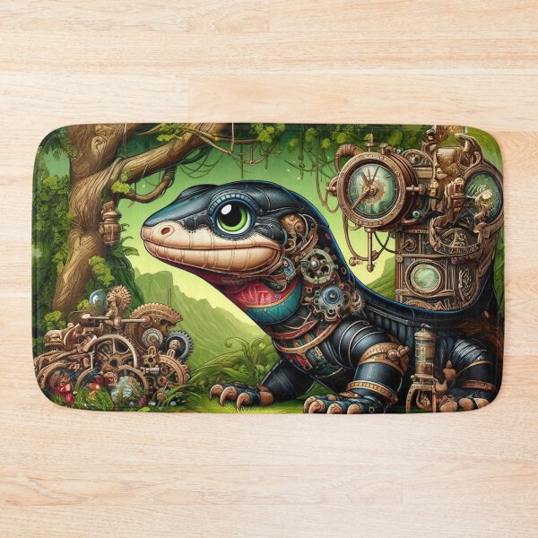 Item preview, Steampunk Black Throat Monitor Lizard designed and sold by Sillytoe.