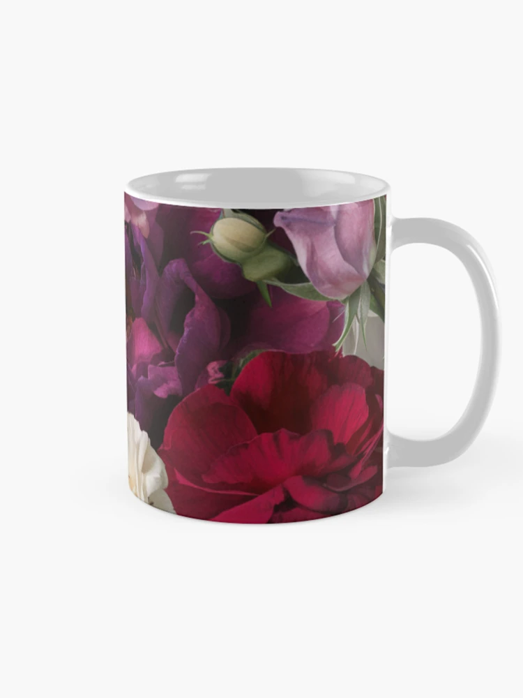 Thumbnail 3 of 6, Coffee Mug, Intertwining Colorful Roses Pattern designed and sold by Promoc.