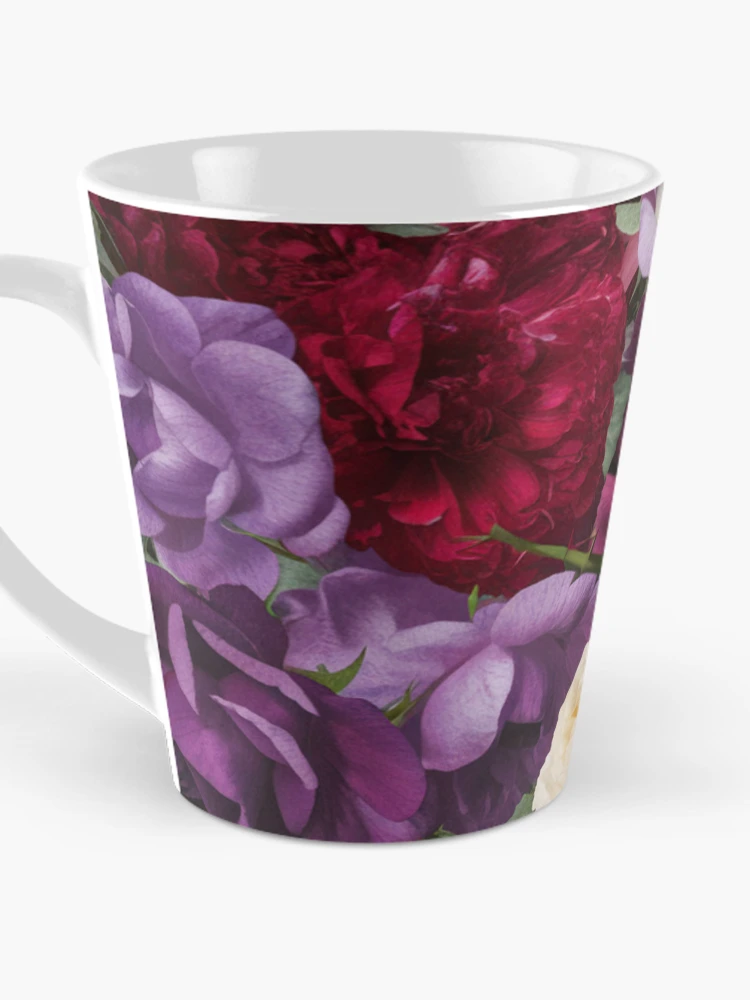Thumbnail 3 of 4, Coffee Mug, Intertwining Colorful Roses Pattern designed and sold by Promoc.