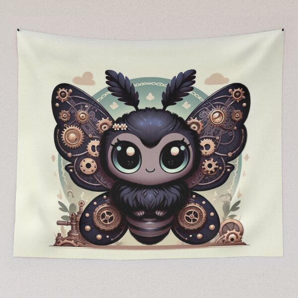 Item preview, Steampunk Black Witch Moth designed and sold by Sillytoe.