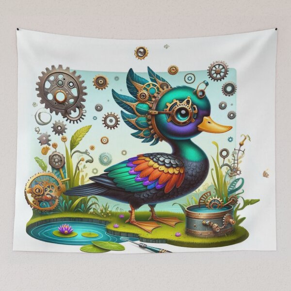 Item preview, Steampunk Black-Bellied Whistling Duck designed and sold by Sillytoe.