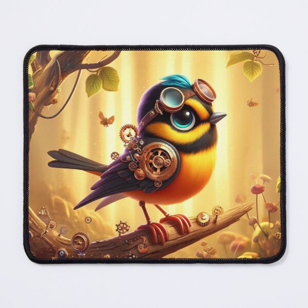 Item preview, Steampunk Blackburnian Warbler designed and sold by Sillytoe.