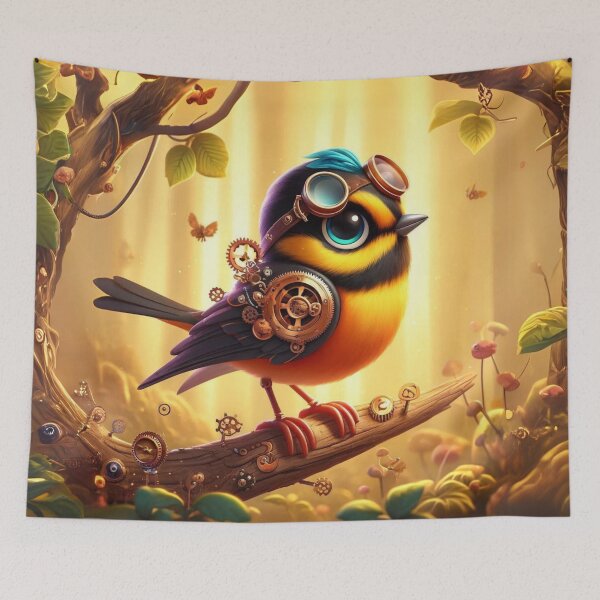 Item preview, Steampunk Blackburnian Warbler designed and sold by Sillytoe.