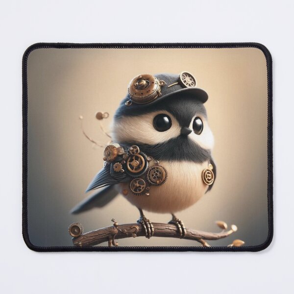 Item preview, Steampunk Black-Capped Chickadee designed and sold by Sillytoe.