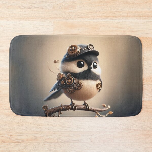 Item preview, Steampunk Black-Capped Chickadee designed and sold by Sillytoe.