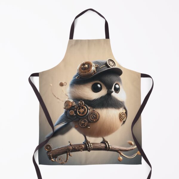 Item preview, Steampunk Black-Capped Chickadee designed and sold by Sillytoe.