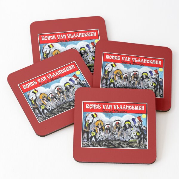 Item preview, Ronde Van Vlaanderen Tour of Flanders Vintage Abstract Bike Racing Advertising  Print designed and sold by posterbobs.