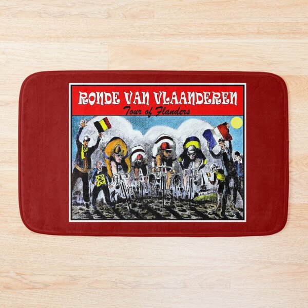 Artikelvorschau, Ronde Van Vlaanderen Tour of Flanders Vintage Abstrakter Werbedruck für Radrennen entworfen und verkauft von posterbobs.