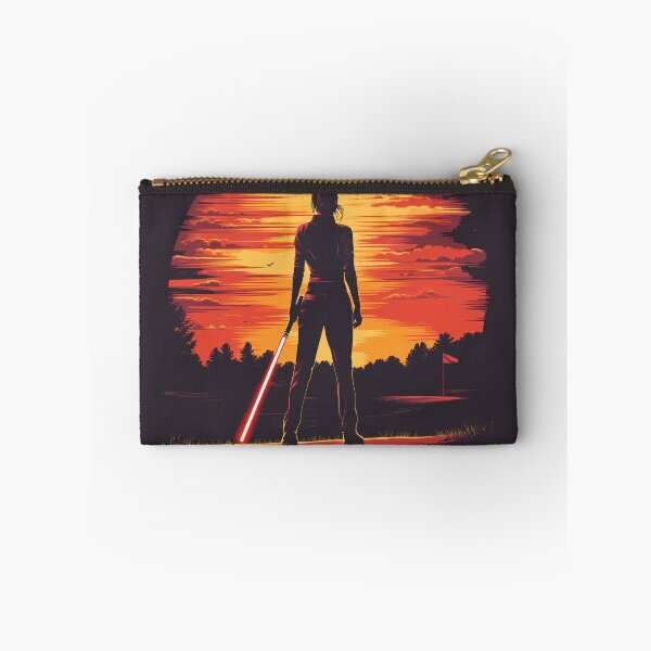 Item preview, Woman Golfer Holding a Lightsaber May the Course Be With You designed and sold by harmonicllc.