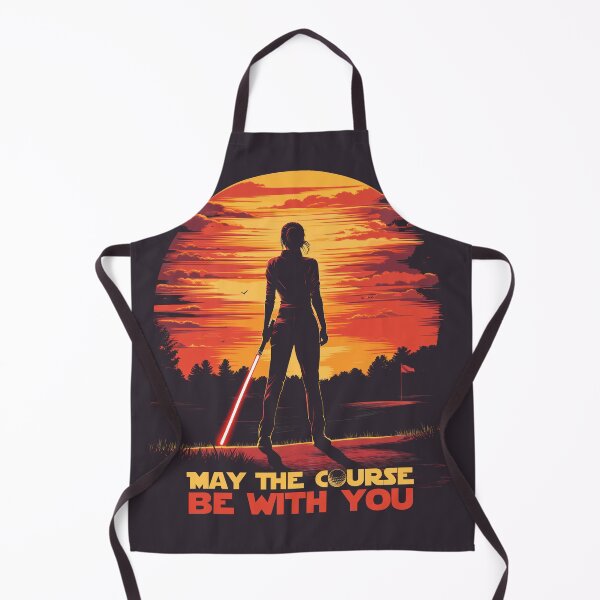 Item preview, Woman Golfer Holding a Lightsaber May the Course Be With You designed and sold by harmonicllc.