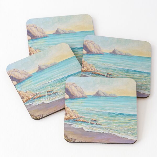 Item preview, Quiet Ocean Beach near Liencres, Spain (Playa de Portio) designed and sold by MarthaTownerArt.