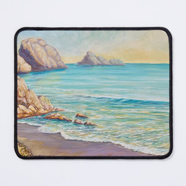 Item preview, Quiet Ocean Beach near Liencres, Spain (Playa de Portio) designed and sold by MarthaTownerArt.