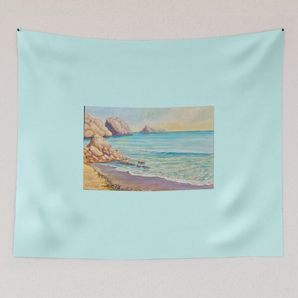 Item preview, Quiet Ocean Beach near Liencres, Spain (Playa de Portio) designed and sold by MarthaTownerArt.