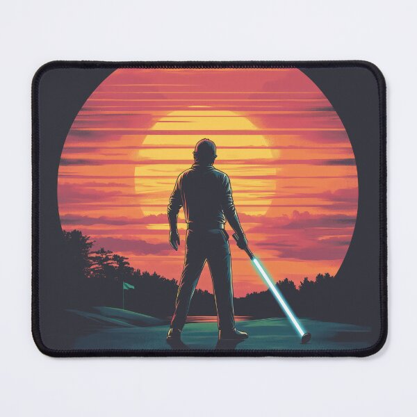 Item preview, Golfer Holding a Lightsaber May the Course Be With You designed and sold by harmonicllc.