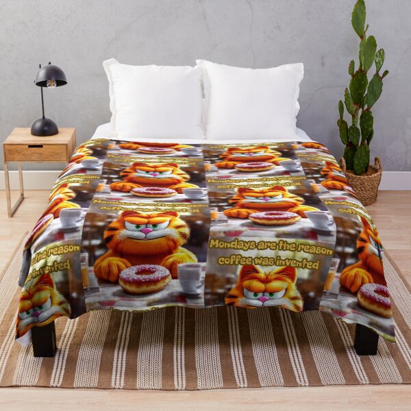 Aperçu de l'œuvre Les lundis sont la raison pour laquelle le café a été inventé Garfield créée et vendue par MelissaMelovich.
