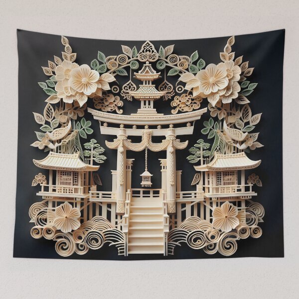 Item preview, Papercraft Wood Shrine designed and sold by Catobix.