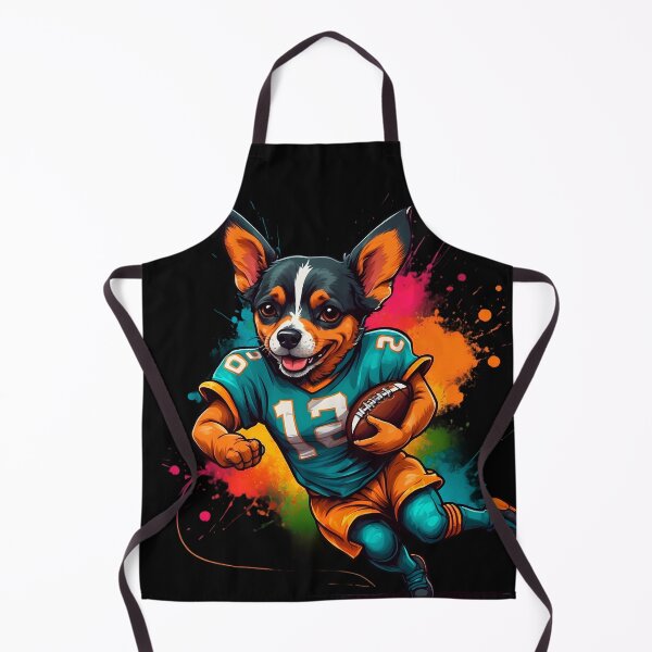 Item preview, Chihuahua Dachshund Pinscher dog playing american football designed and sold by Furrifico.