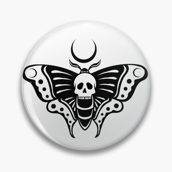 Artikelvorschau, Totenkopfmotte, Schwarzarbeit entworfen und verkauft von lordofsmoke.