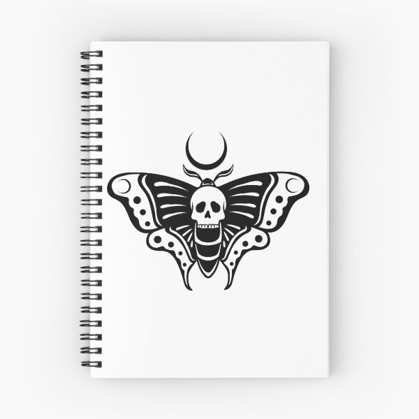 Item preview, Death Head Moth Blackwork designed and sold by lordofsmoke.
