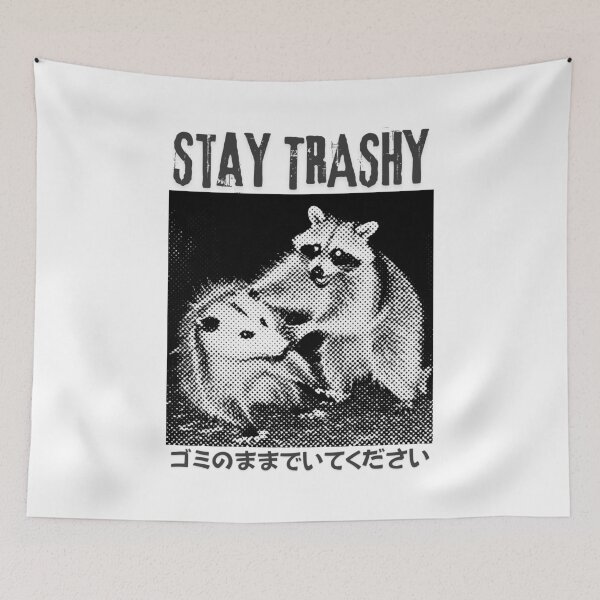 Item preview, Stay Trashy - Raccoon and Opposum (on light) designed and sold by AstroAppa.