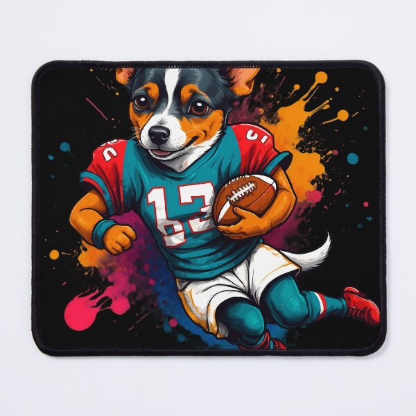 Item preview, Corgi dog playing american football designed and sold by Furrifico.