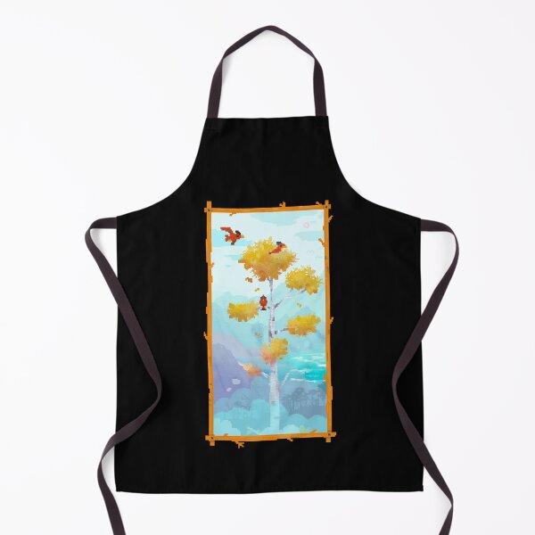 Item preview, Red Pixel Art Bird in Quaking Aspen Tree  designed and sold by narwhalwall.