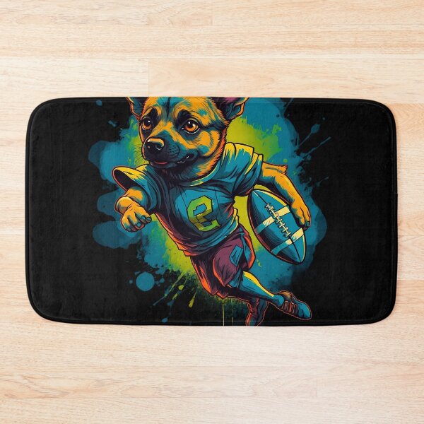 Item preview, German Sheppard dog playing american football designed and sold by Furrifico.