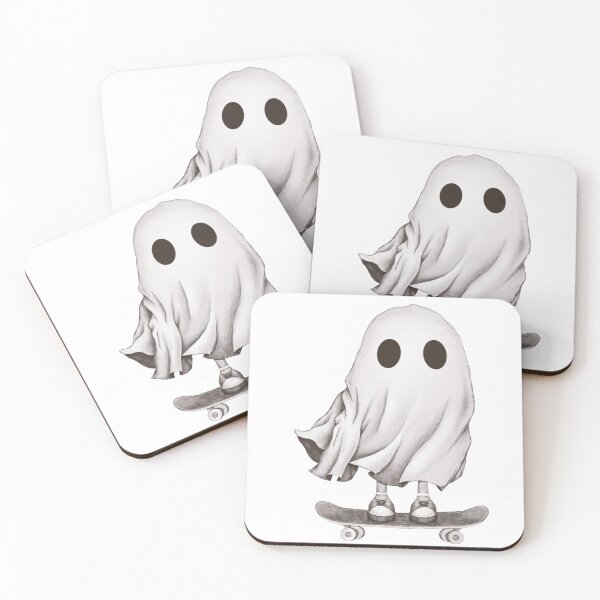 Item preview, Spooky Skateboarding Ghost Sketch designed and sold by vernart.