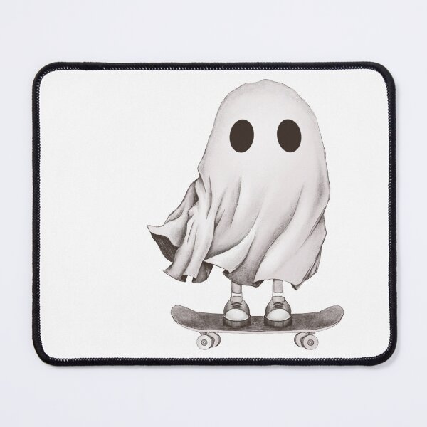 Item preview, Spooky Skateboarding Ghost Sketch designed and sold by vernart.