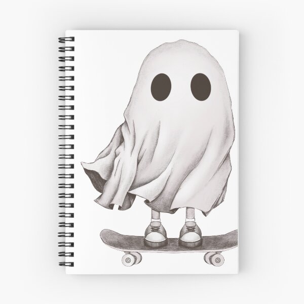 Item preview, Spooky Skateboarding Ghost Sketch designed and sold by vernart.
