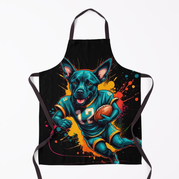 Item preview, Labrador dog playing american football designed and sold by Furrifico.