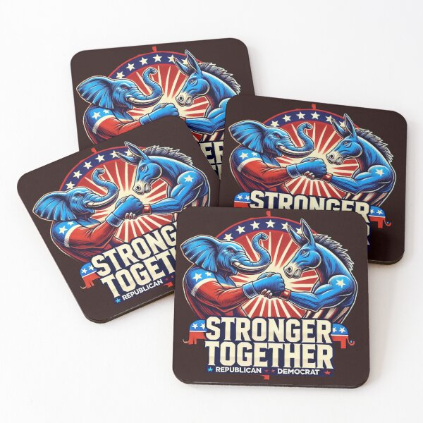 Item preview, Stronger Together, Republicans and Democrats designed and sold by Purposemaster.