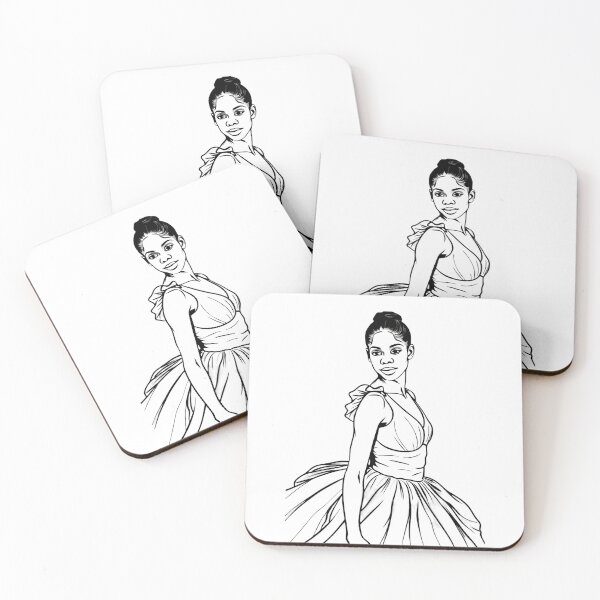 Item preview, Graceful Ballerina: Michael DePrince Line Art Illustration designed and sold by Pickmash.