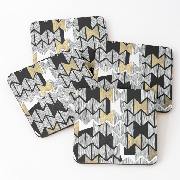Item preview, Farfalle in lines and gold designed and sold by Intricate Ink.