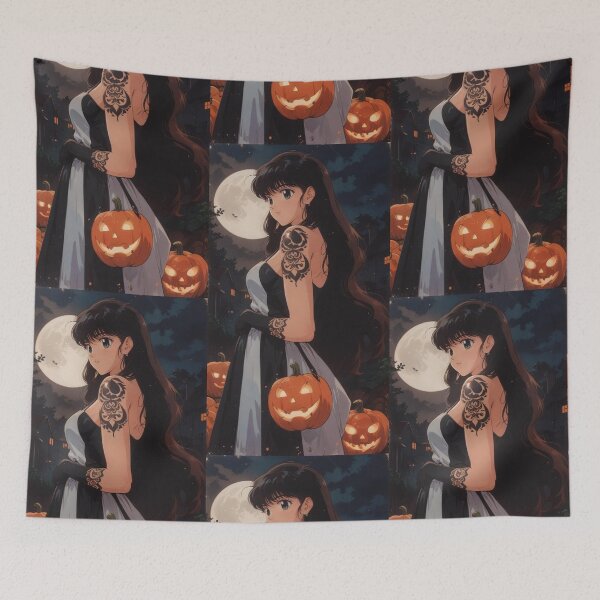 Item preview, Dark Night Retro Pumpkin Purse designed and sold by KillerCrafts.