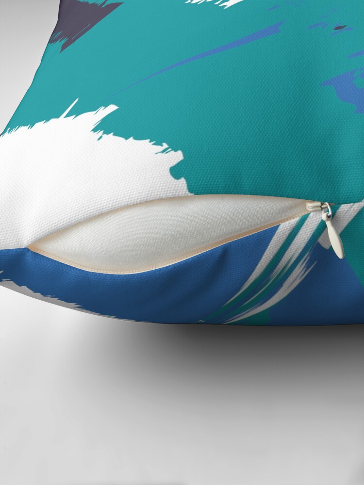 Thumbnail 2 of 4, Pillow, Sea Spray designed and sold by HoopandHoller.
